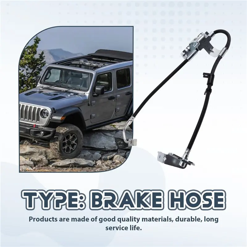 

A33K-Front Brake Hose 68282443AH For Jeep Wrangler 2021-2022 Power Brake Booster Vacuum Hose Replacement Part