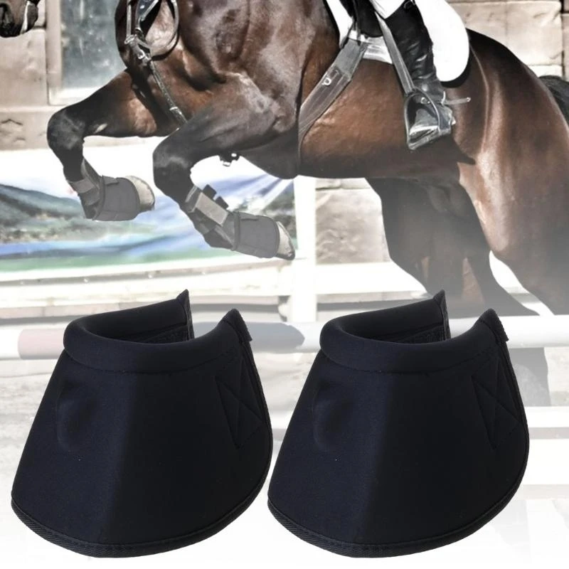 Tear Resistant Horse Protective Bells Boot Horse Hoofs Boot Soft Shells Overreach Horse Boot Protective Gear