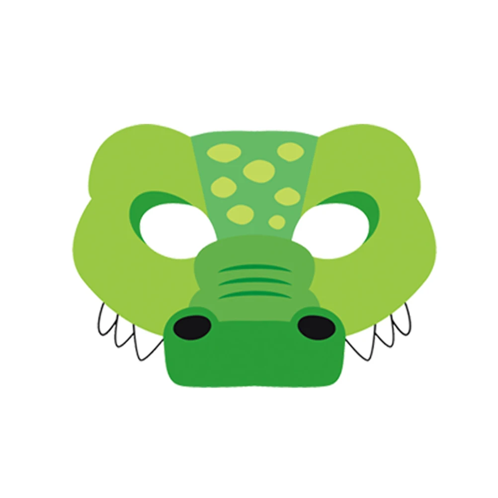 

12pcs Animal Masks Kids Party Supplies Halloween Costumes Face Masks Zebra Giraffe Hedgehog Cartoon Design