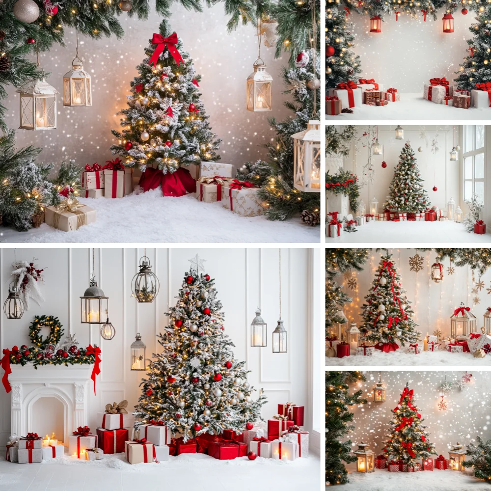 

Christmas Decoration Photography Background Christmas Tree Snowman Photo Background Xmas Party Supplies Home Wall Banner