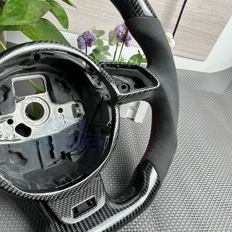 Carbon Fiber Steering Wheel Frame Suitable For Audi A4 B8 A3 8P 8V S3 S4 RS3 RS4 Models Car Steering Wheel Accessories