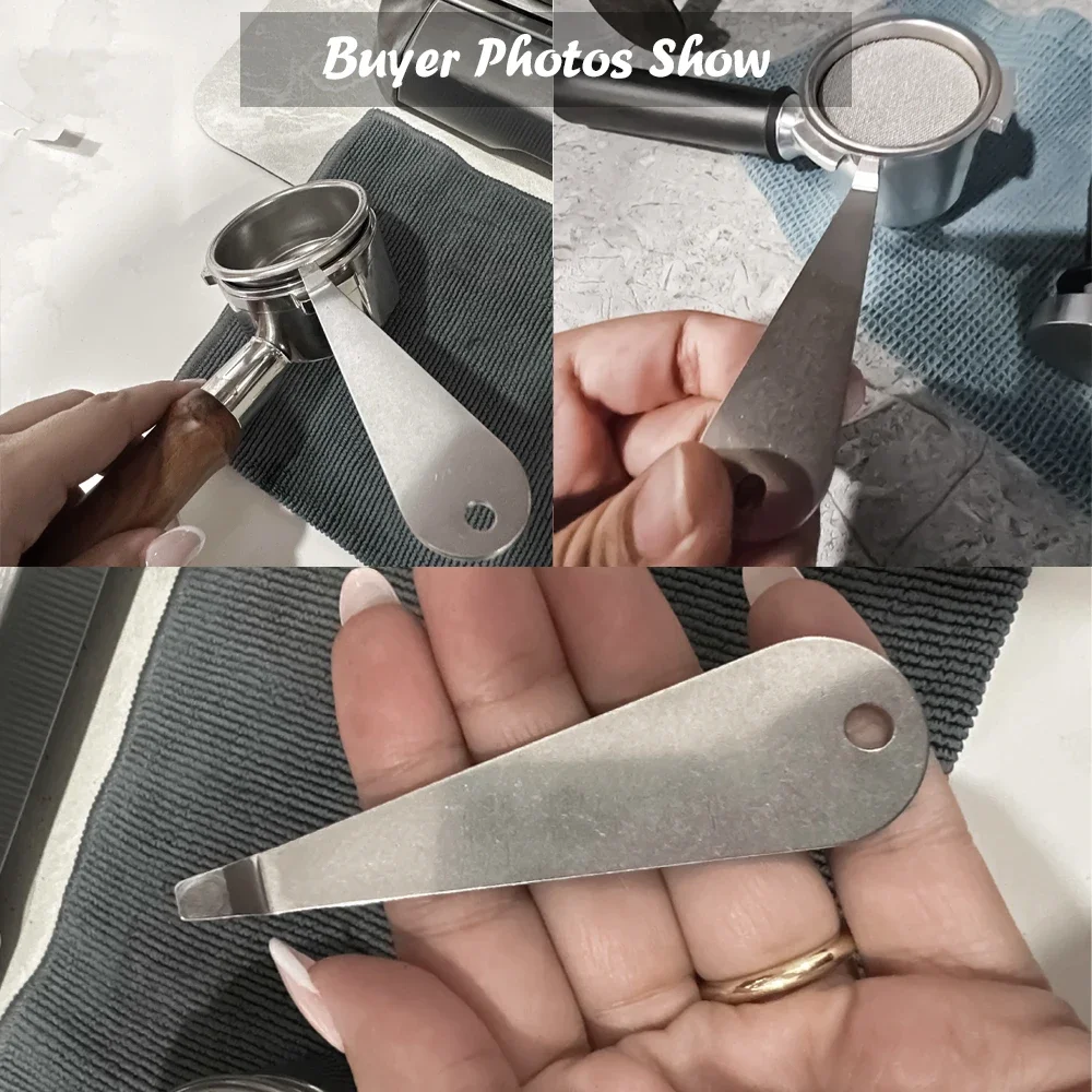 

Coffee Powder Cup Disassembly Stainless Steel Durable Coffee Portafilter Remover Tool Espresso Machine Accessories