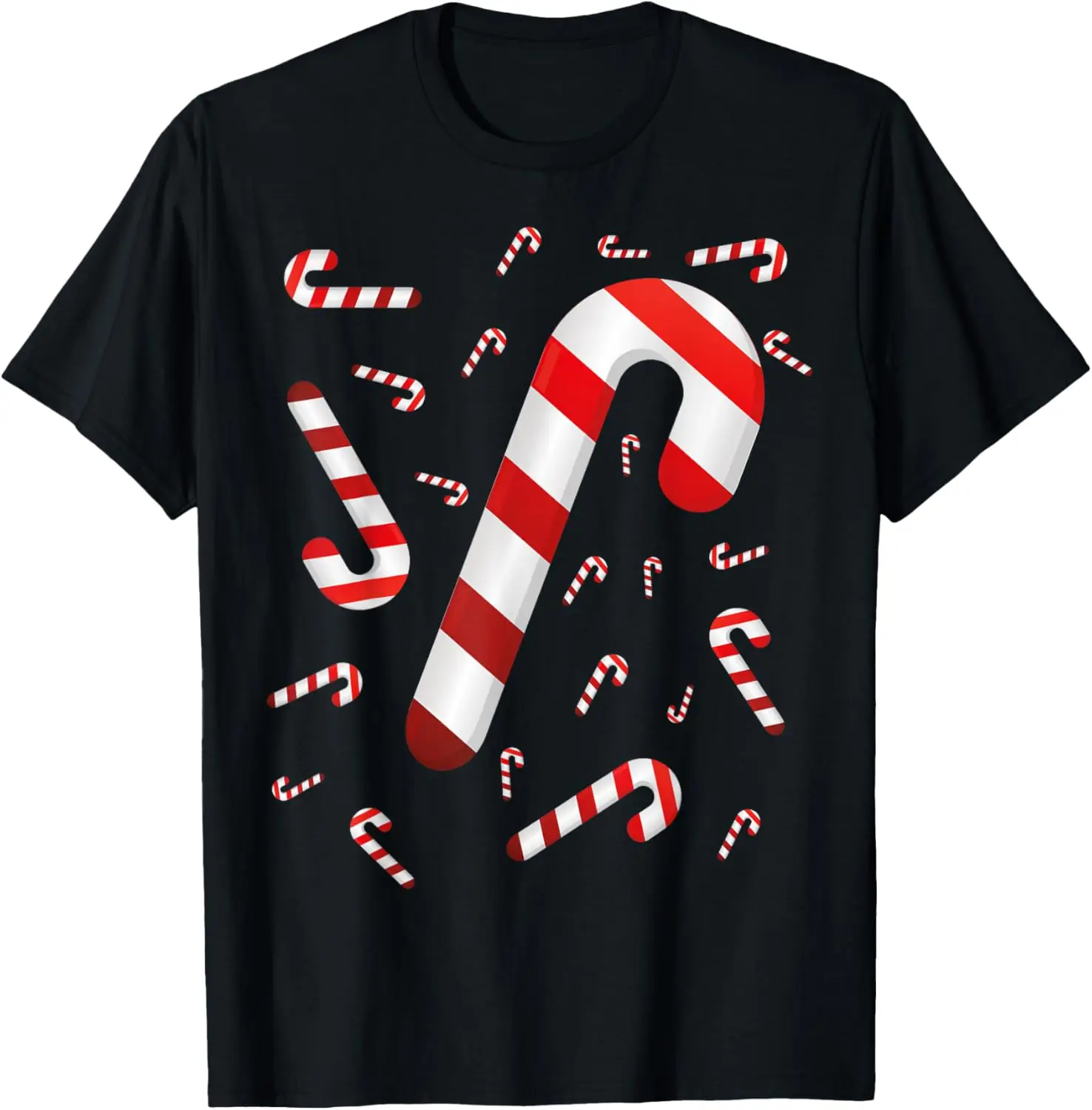 Candy Cane Merry and Bright Red and White Candy Costume T-Shirt