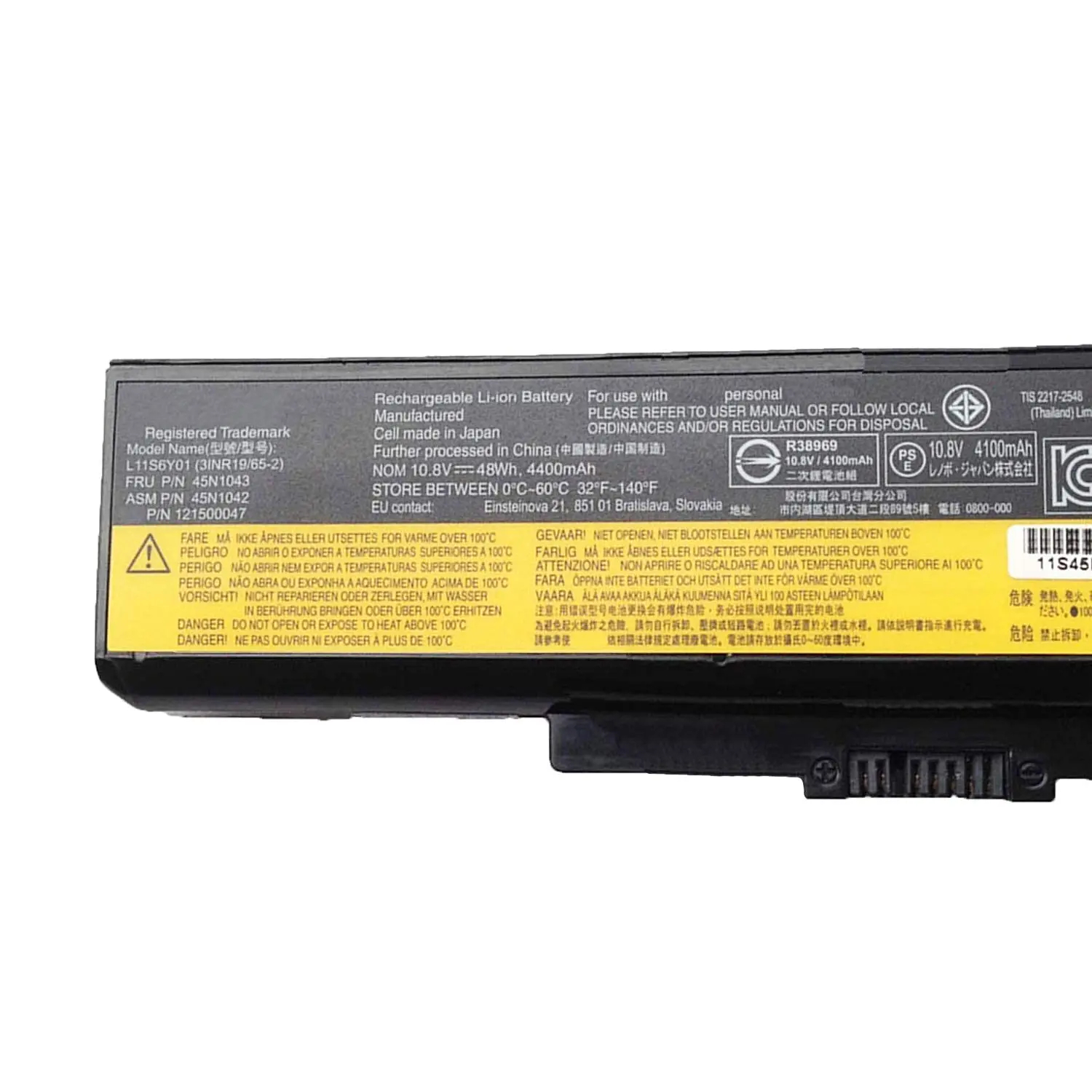 Imagem -04 - Lenovo-thinkpad Bateria do Portátil L11s6y01 L11l6y01 L11m6y01 0a36311 E430 G400 G480 G410 Y480 B480 p n: 45n1048 45n1049 45n1043