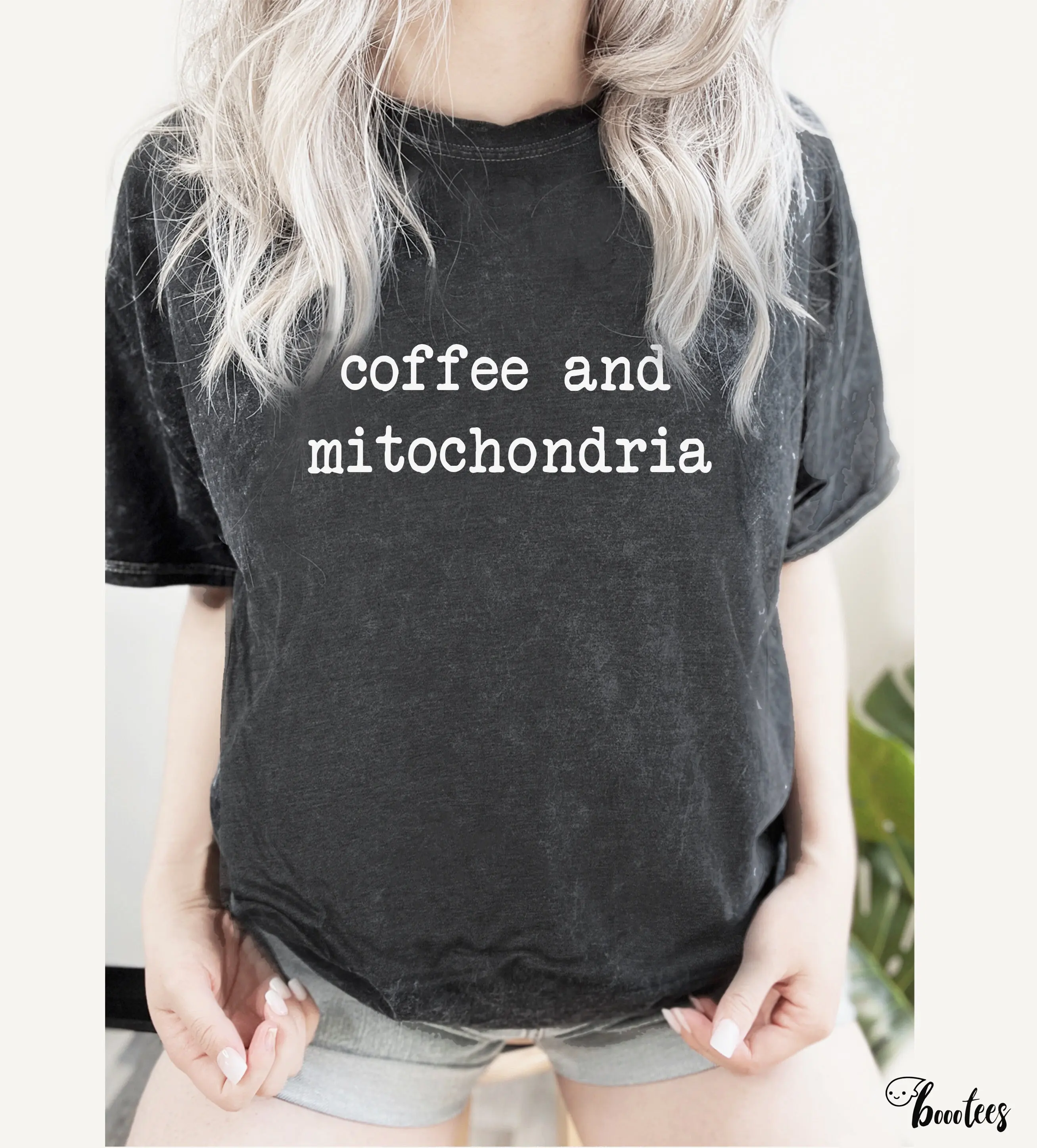 Coffee And Mitochondria T Shirt Biology Major Funny Ladies Kids Baby For Him Her Science Scientist Lab