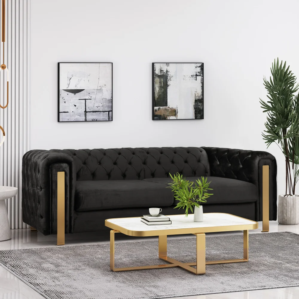 

Mirod Comfy 3-seat Sofa with Tufted Back and Arm, Modern for Living Room