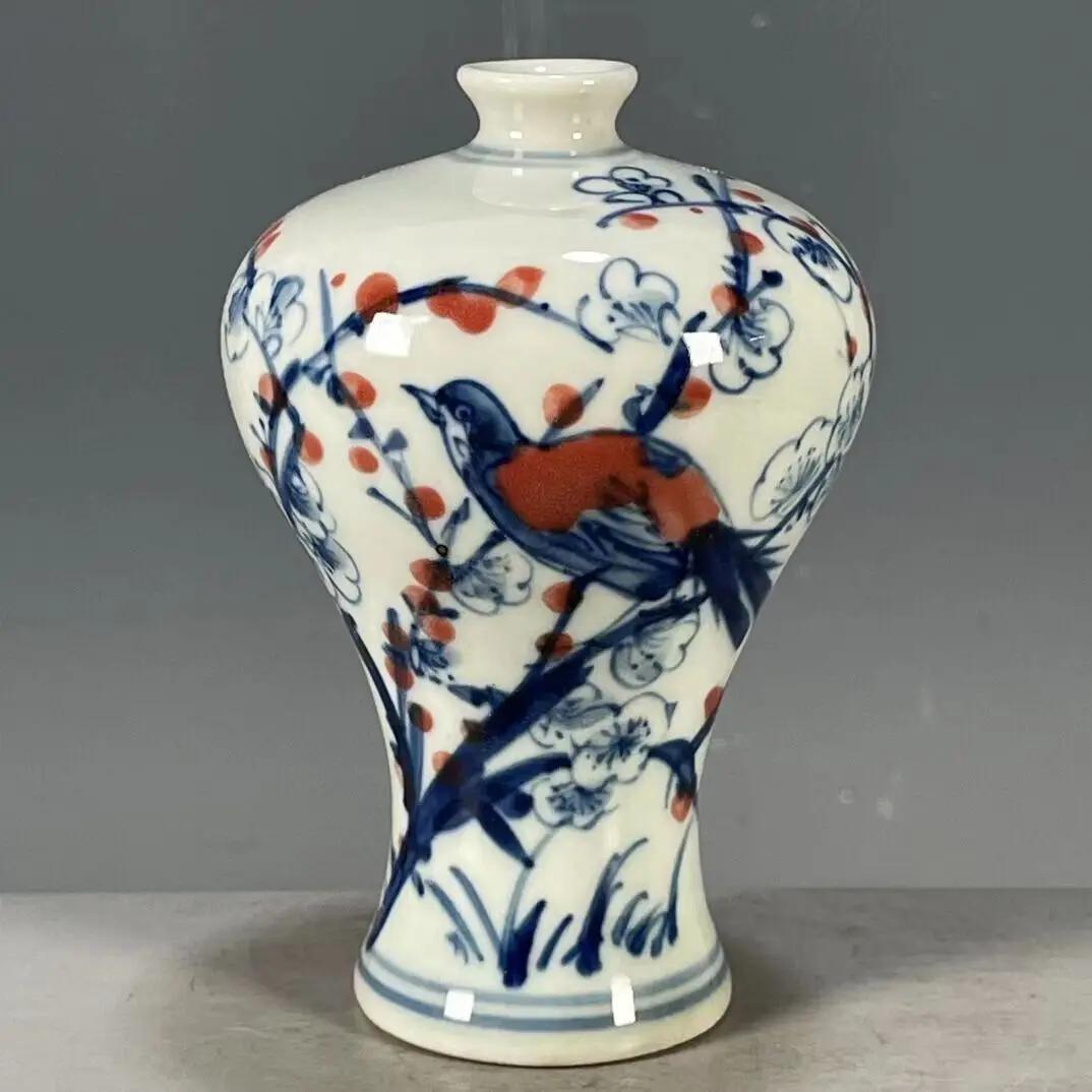 Chinese Porcelain Blue and White Porcelain Flower Pattern Vase Traditional Chinese Ceramic