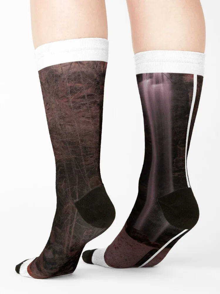 Toccoa Falls Waterfall Georgia Socks warm winter compression japanese fashion Stockings Designer Man Socks Women's