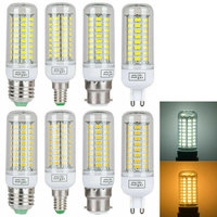 10X Led Corn Light Bulbs 5730 Smd 260V 220V 240V Led Small Bulb Home Decoration E14 Gu10 7W E12 B22 G9 E27 2700K Warm White