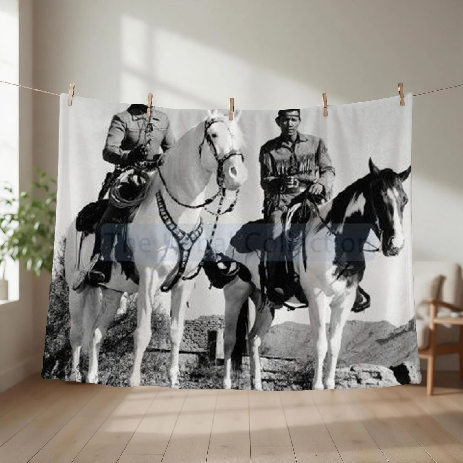 The Lone Ranger And Tonto Throw Blanket couch cozy soft plush fuzzy picnic outdoor blanket