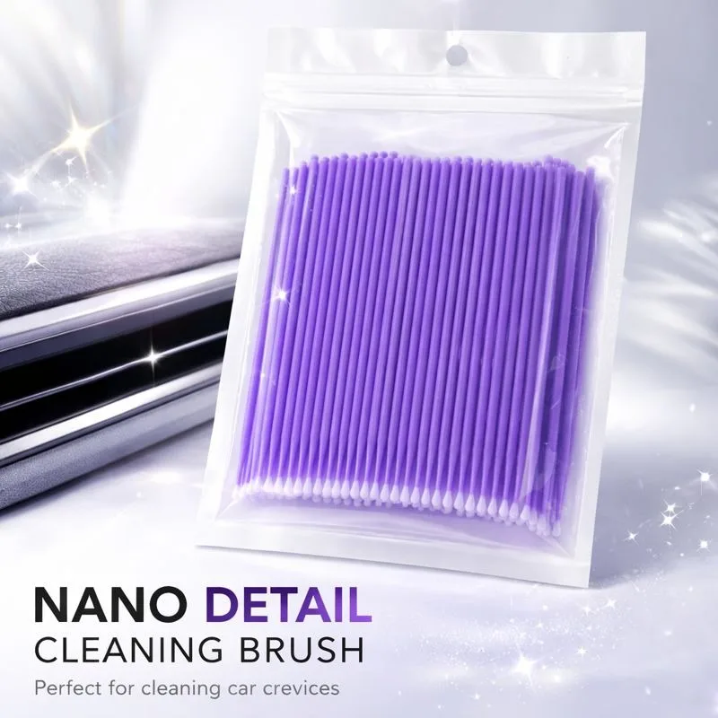 196Pcs Disposable Detail Brushes Soft Precision Bristles, Car Interior & Home Dust Cleaner for AC Vent, Keyboard, Panel Gap, Nar