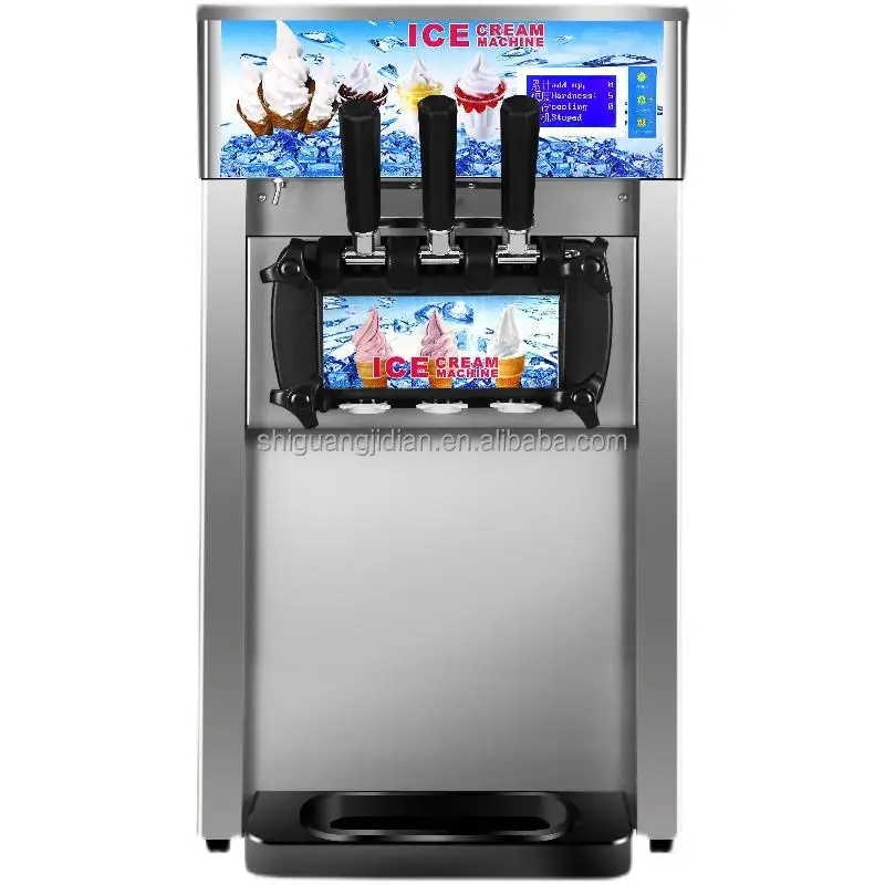 High Quality Automatic Blueberry Ice Cream Machine and Chocolate Ice Cream Blending Machine and Ice Maker