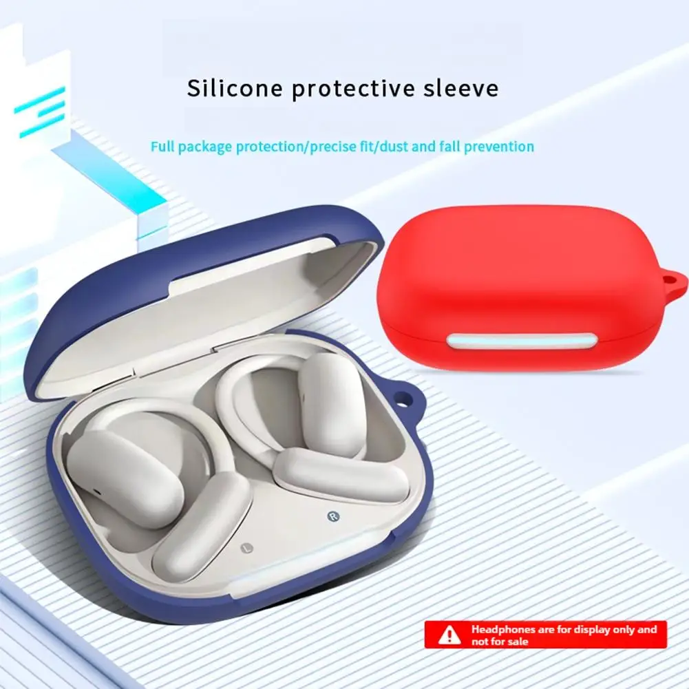 For Anker Soundcore AeroFit 2 Silicone Earphone Cover Anti Drop Dustproof Protective Shell Protector Sports Gaming Earphones