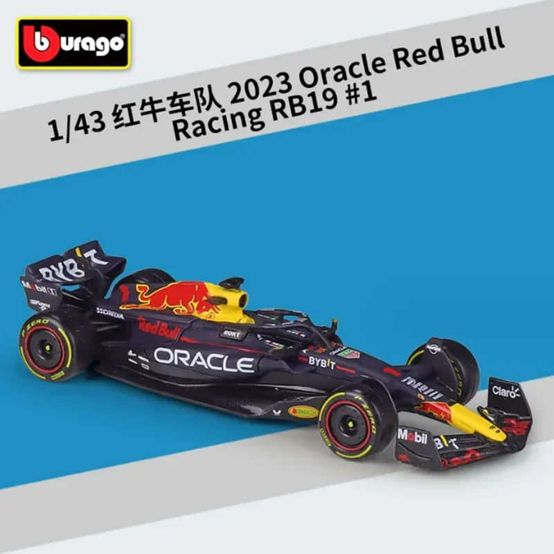 Bburago 1:43  Oracle Red Bull RB19 W13 E  Alloy Racing Car Die cast SuperCar Model Simulation Toys