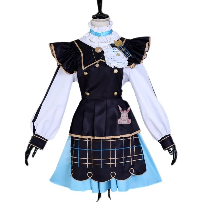 Ensemble Stars es2 Shino Hajime ​Cosplay Costume Wig Stage Uniforms Sweet Girl Lolita Maid Dress Outfits Halloween Carnival Suit