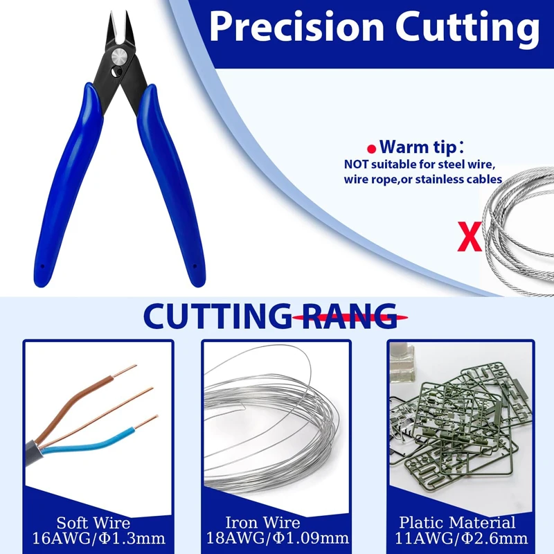

Универсальные плоскогубцы, многофункциональные инструменты, кусачки для электрического кабеля, режущие боковые ножницы, щипцы для заподлицо из нержавеющей стали, ручные инструменты