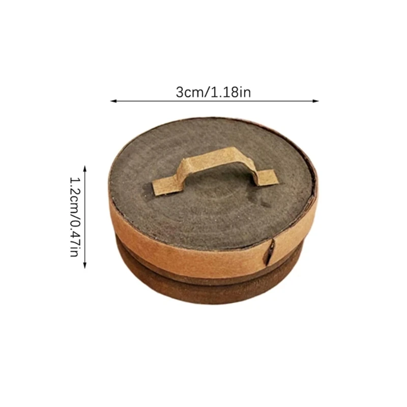 Mini scatola da cucito rotonda per case delle bambole in 1/12 Display decori modello decorativo vintage 15UB