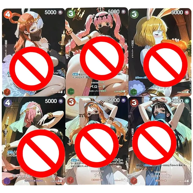 

6 шт./компл., цельная серия в стиле западного региона UTA Boa Nami Hancock, сделай сам, самодельная коллекция аниме-игр, карта, подарочная игрушка