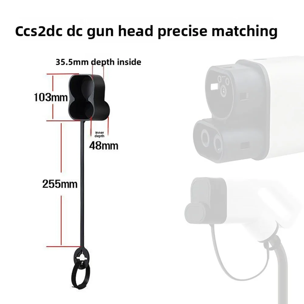 

CCS2 DC For Combo 2 EV Charging Connector Protective Cap Cover Anti-Contact For EU Standard DC Fast Charging Heads To Prevent