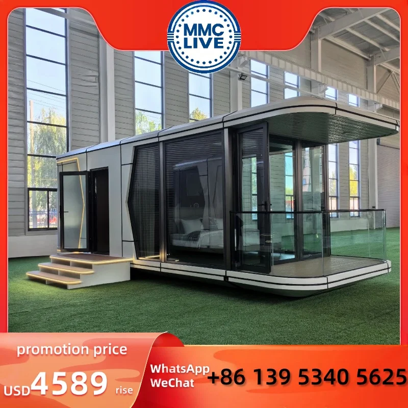 

CE certified 10-foot prefabricated house, sturdy, waterproof, and insulated, latest design, fast delivery container house