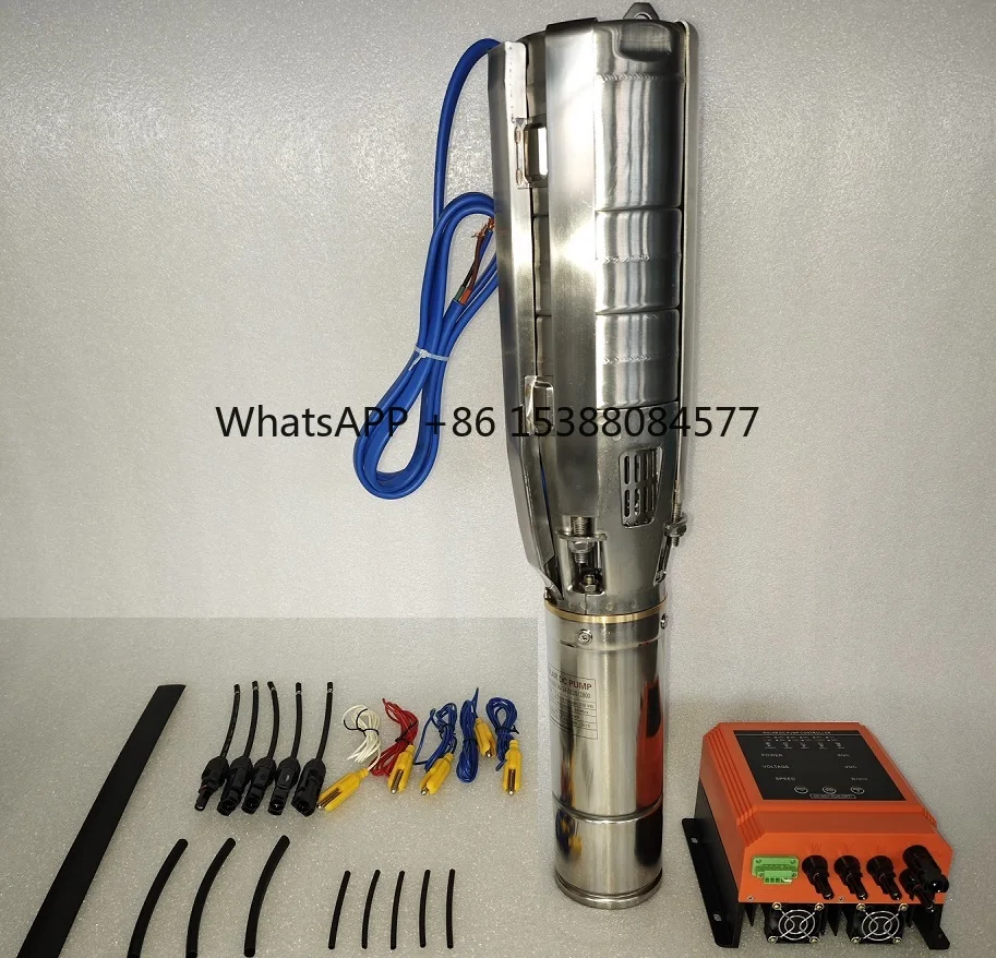 

5 Inch 6 Inch Centrifugal Solar Water Submersible Pump Solar Bore Hole Deep Well Water Pump Stainless Steel With MPPT Controller