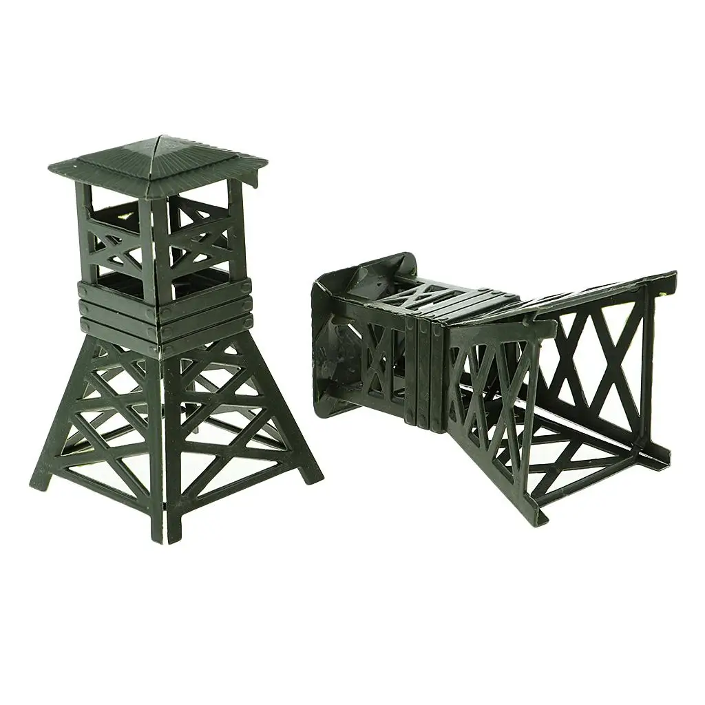 Torre dell'orologio del soldato giocattolo dell'esercito da 10 pezzi Torre dell'orologio Torre della action figure