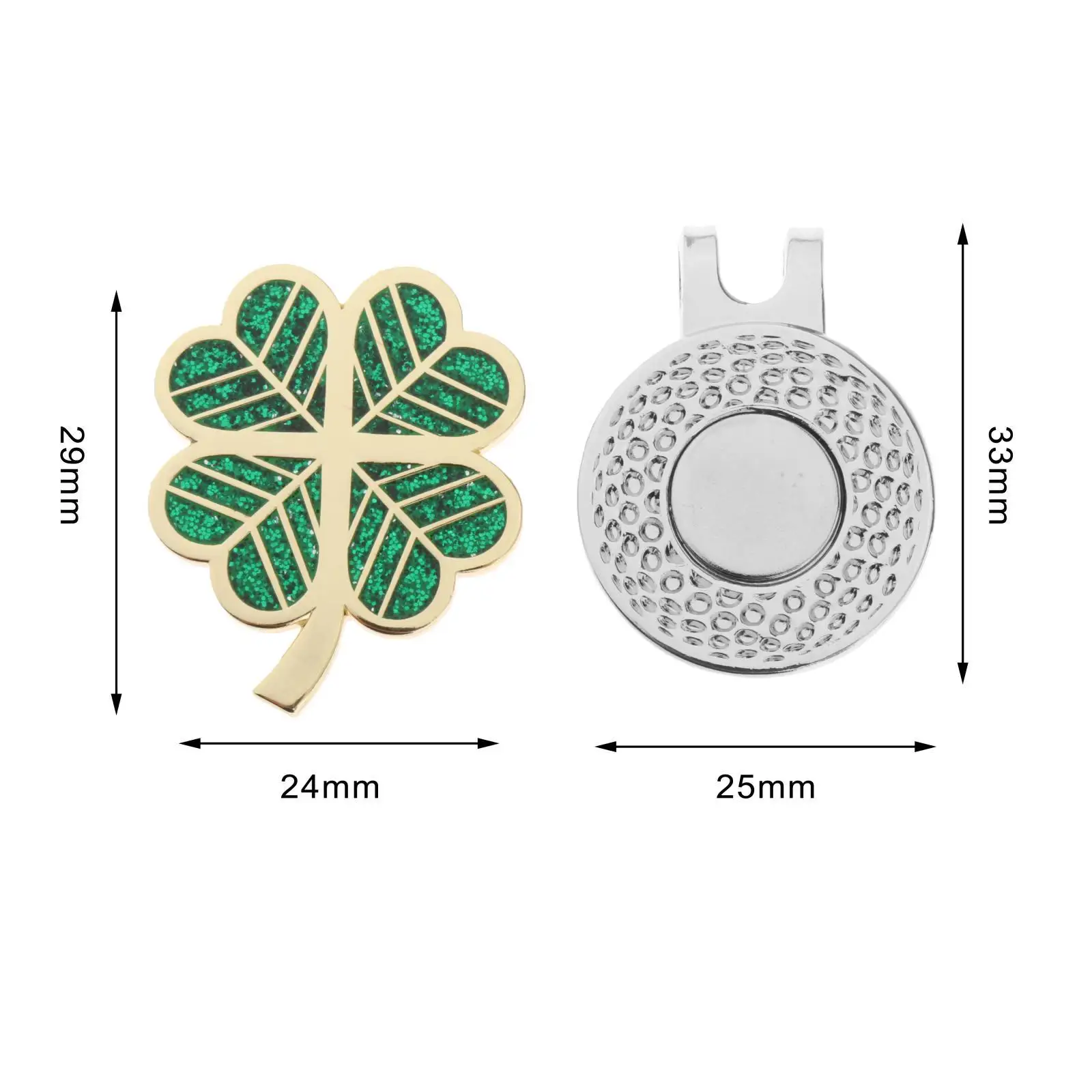 علامة كرة الجولف إكسسوارات الجولف المعدنية مشبك قبعة كرة الجولف للسيدات #6