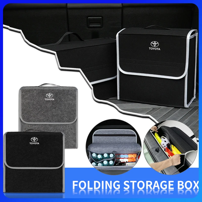 

Car Storage Bag Folding Travel Tidying Box Trunk Tools Case For Toyota C-hr Prado Rav4 Yaris Hilux Prius Avensis Corolla Camry