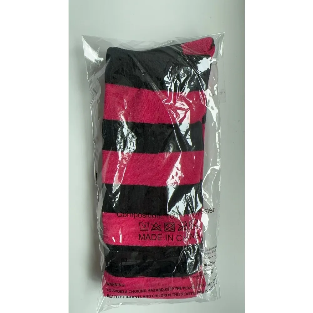 1 คู่สีลายถุงน่องกว่าเข่าถุงเท้าแฟชั่นผู้หญิงถุงเท้าอุ่นเซ็กซี่ Slim ถุงเท้ายาวสีดําสีขาวลายร้านขายชุดชั้นใน