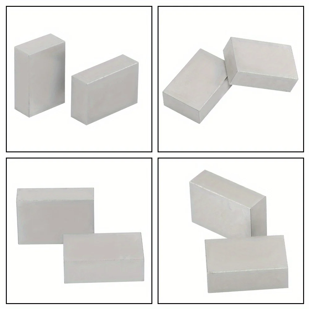 2Pcs 1 x 2 x 3 Inch Blocks No Holes Accuracy Blocks No Hole 123 Blocks Set Machinist Fit for Accuracy Grinding Layouts