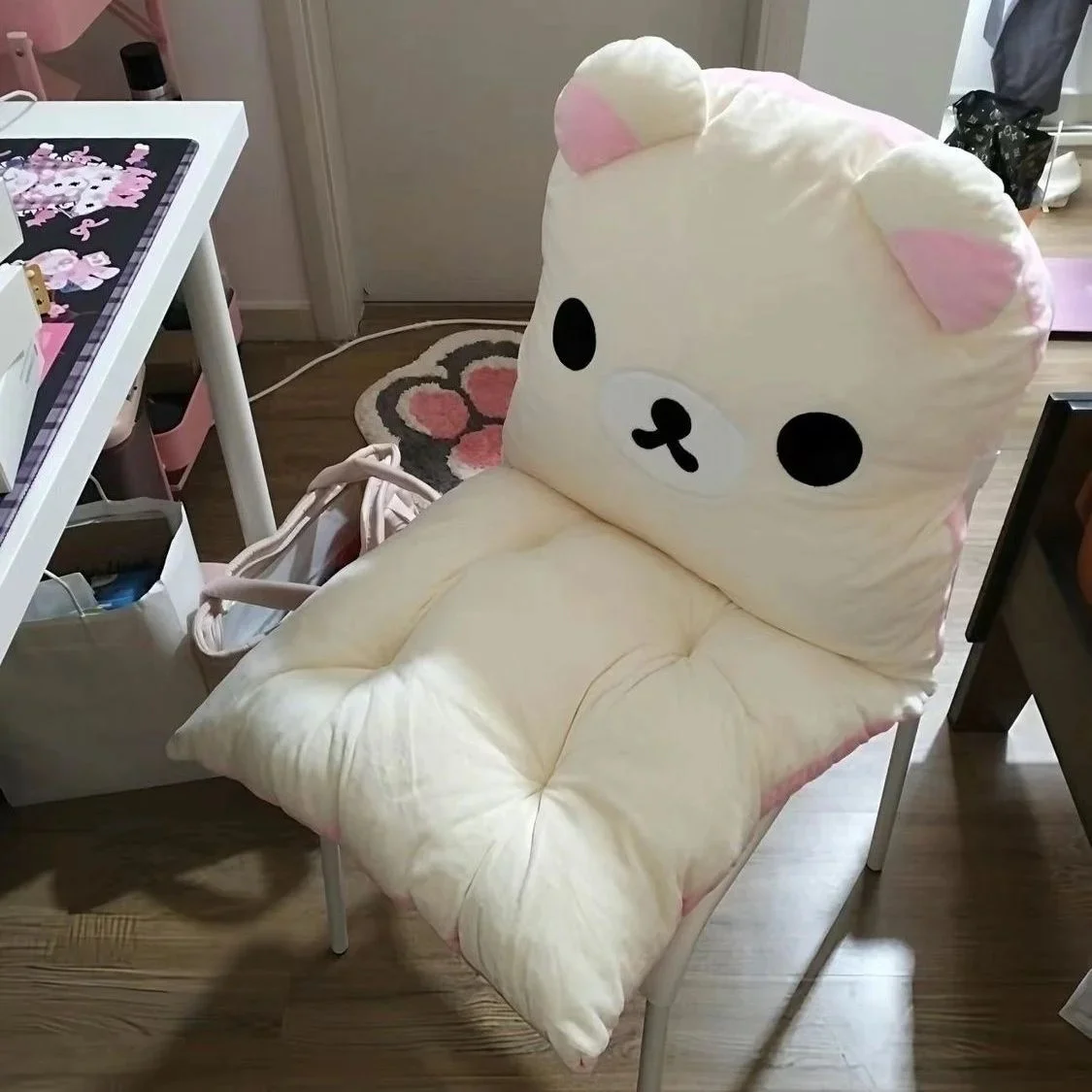 Rilakkuma Kawaii Anime Cartoon Cushion Cute Backrest Sofa Pillow For Dormitory Office Birthday Gift For Girls Or Boys