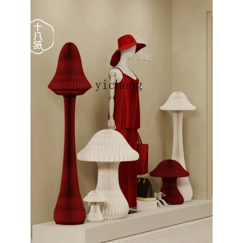 BJ-12  Mushroom Decorative Ornament Creative Modern Window Display Ornament