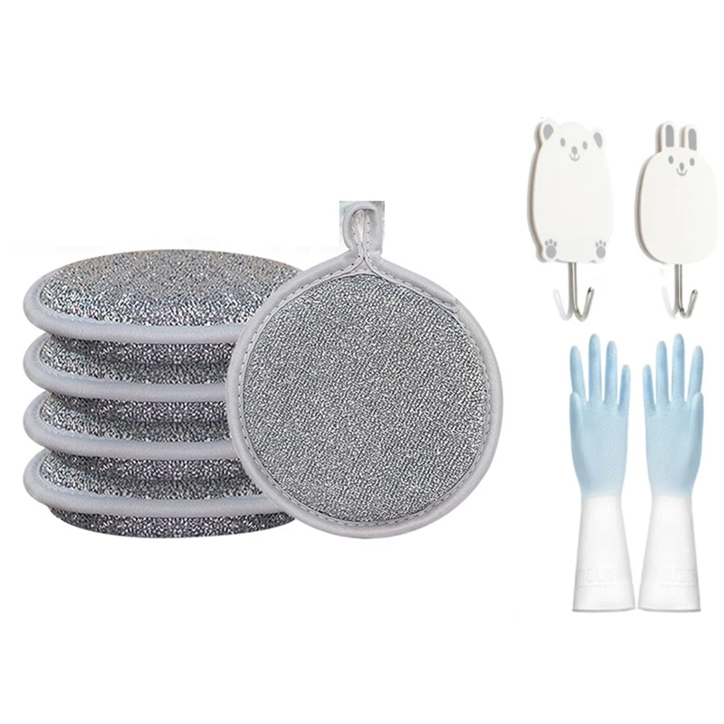 Multipurpose Wire Dish Washing Rags, 2024, The Latest Multi-Purpose Wire Tableware Cover, Is Used For Wet And Dry