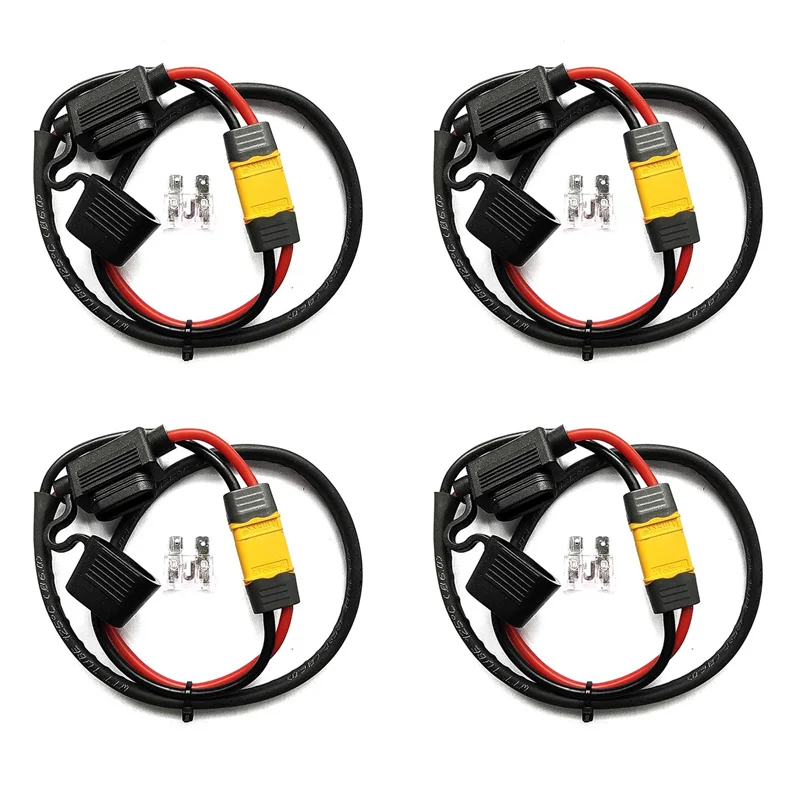 

【SLEEK DESIGN】4X аккумулятор для электрического велосипеда, кабель питания, контроллер литиевой батареи, предохранитель, водонепроницаемый разрядный провод 14AWG XT60