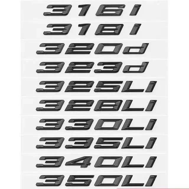 

Car Trunk Badge Logo Sticker 2.6cm M Series Bond Numbers ABS Emblem for M35i M40i M40d M50i M50d M60i X5M50d X1 X2 X3 X4 X6 X7