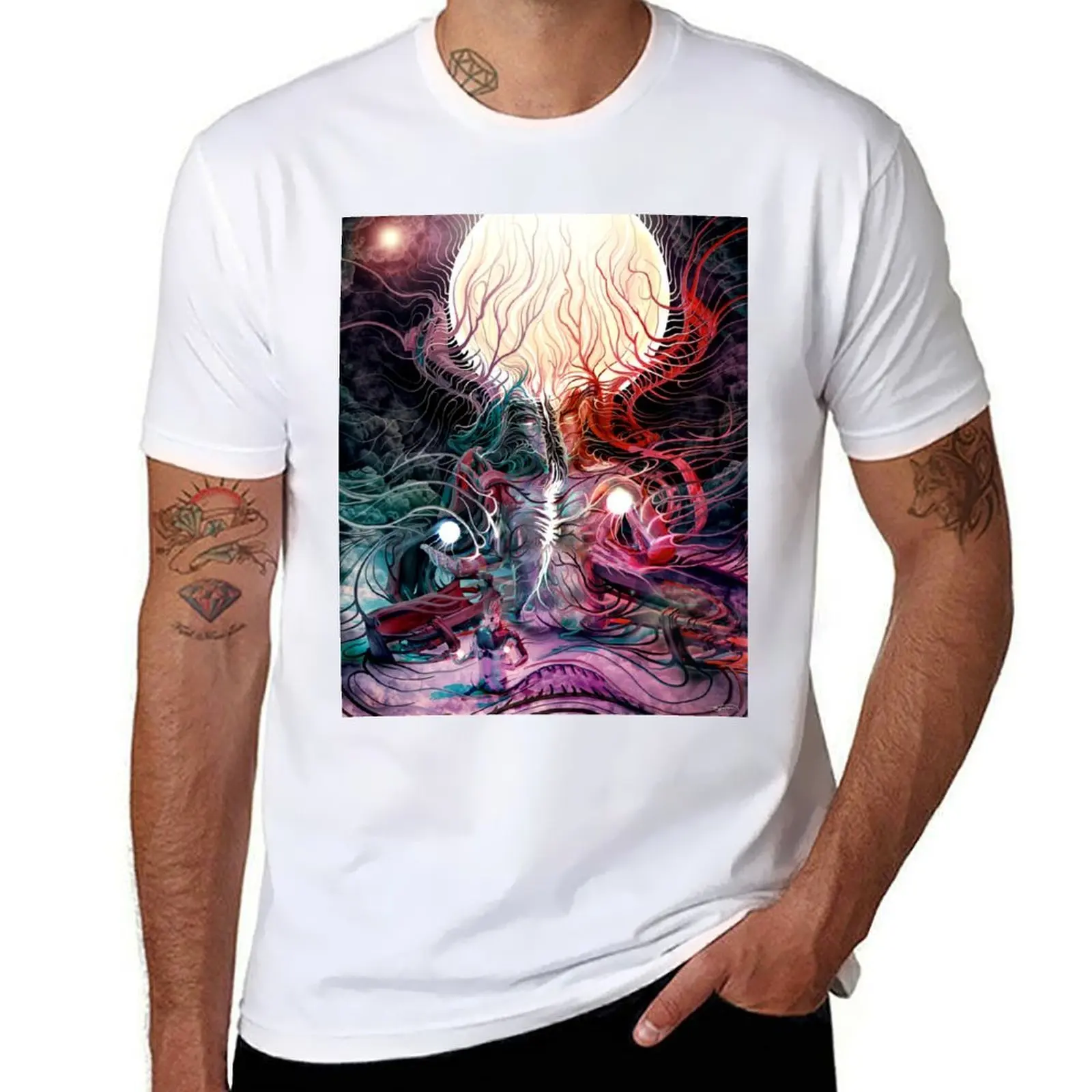 تي شيرت Darkside Flowstate تي شيرت رجالي برسوم جرافيك تي شيرت للرجال #1