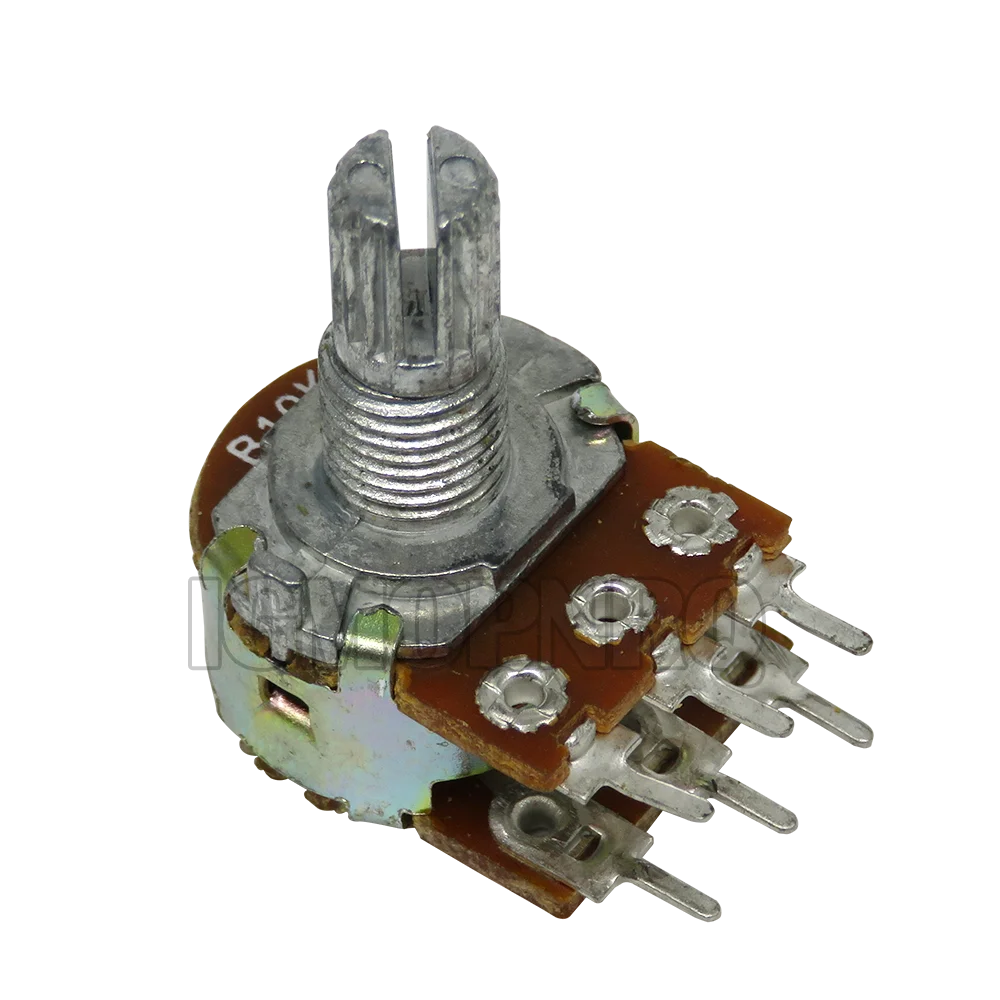 5PCS WH148 6Pin B1K B2K B5K B10K B20K B50K B100K B500K B1M Shaft Amplifier Dual Stereo Potentiometer 1K 2K 5K 10K 50K 100K 500K