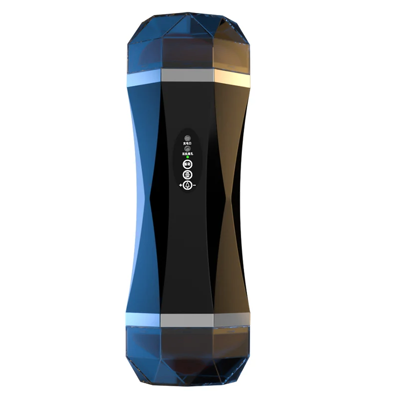 Juguetes sexuales para hombres, taza de masturbación de doble cabeza, abrazadera, bolsillo de succión, Vagina, Coño, interacción por voz, entrenador de pene, suministros para adultos