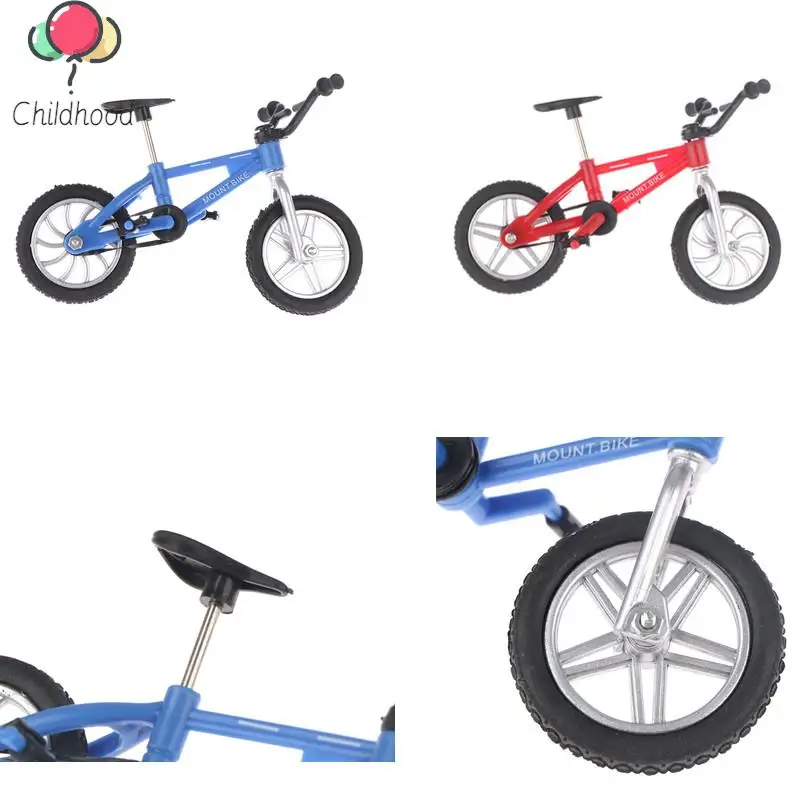 1 Stuk Poppenhuis Miniatuur Retro Vinger Fiets Assemblage Fiets Model Voor Pop Hosue Decor Kinderen Doen Alsof Spelen Speelgoed