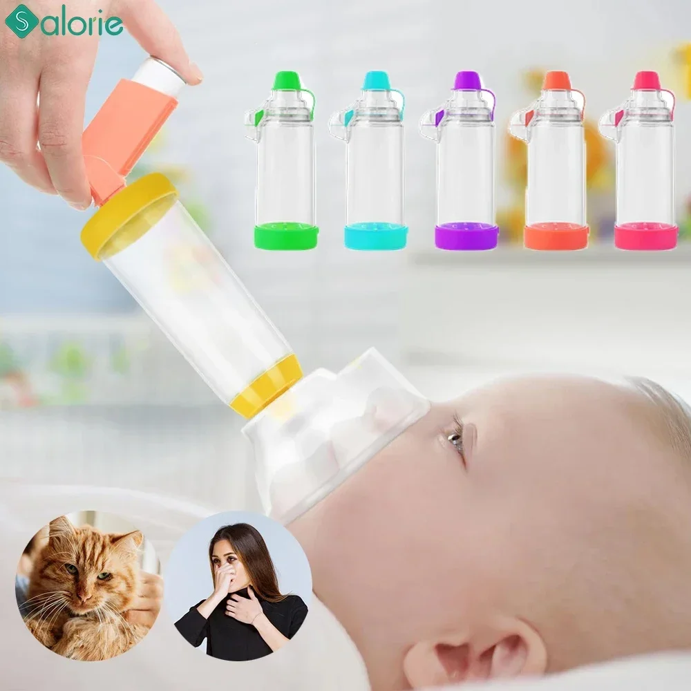 Nebulizer Asthma Inhaler Cup Steam Inhaler Spray Cups Nebulizer Spacer Inhalation Medicine Bottle Mask Adult Kids Accessories