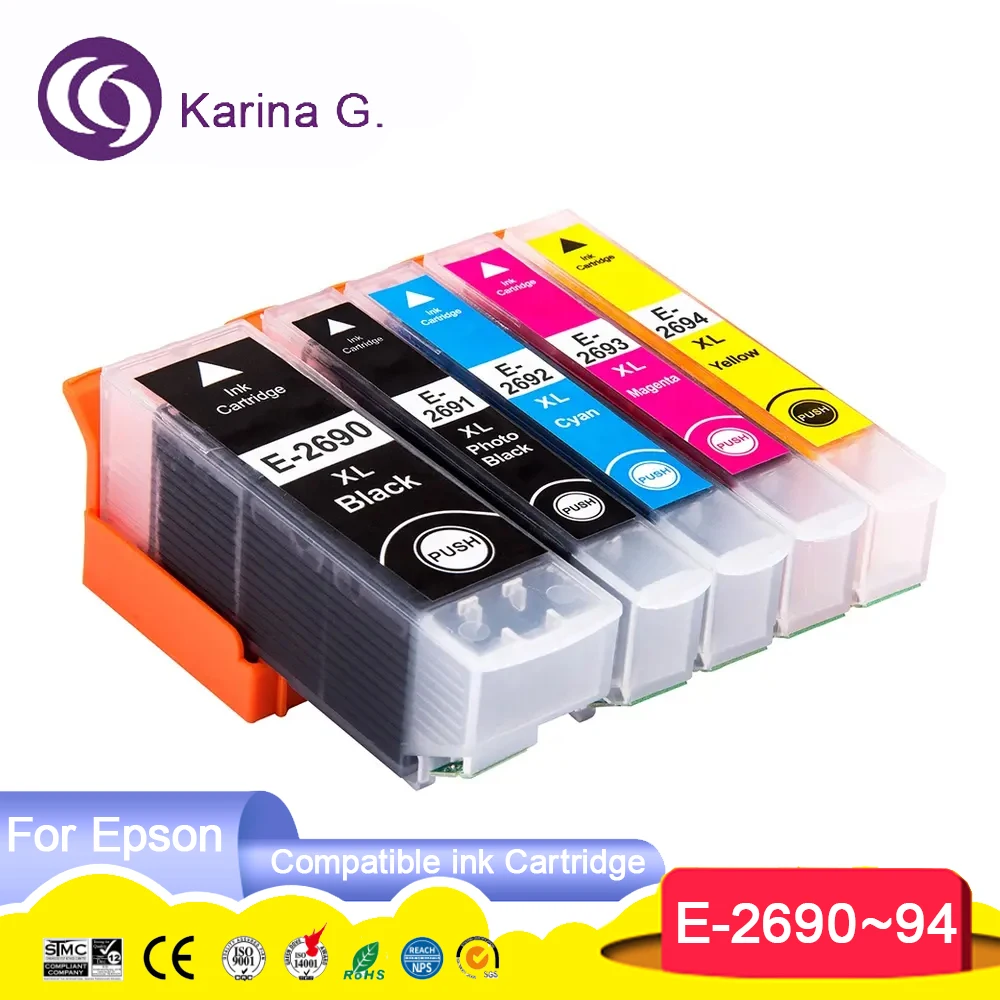 Compatible for Epson T2690 T2691 T2692 T2693 T2694 Ink Cartridge for Epson EXPRESSION PREMIUM XP-702 XP-802 Printer