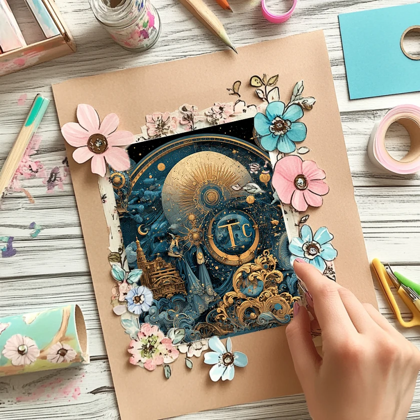 Conjunto de papel para scrapbook de 6 "x 6" (36 folhas): padrões de listras retrô para scrapbooking, origami e decoração de planejador – suprimentos de artesanato exclusivos