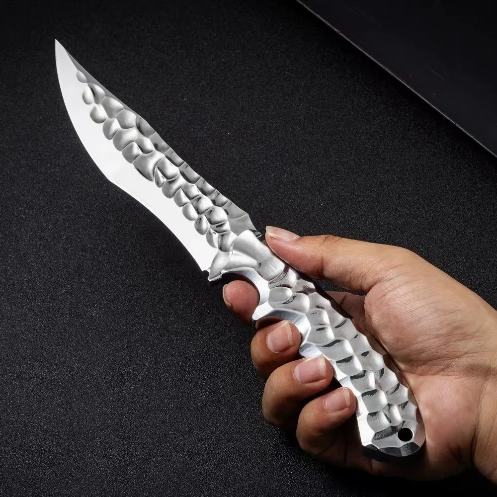 Heavyweight All Steel High Hardness Camping EDC Survival Tools Outdoor Wilderness Portable Vegetable Fruits Knives Meat knife