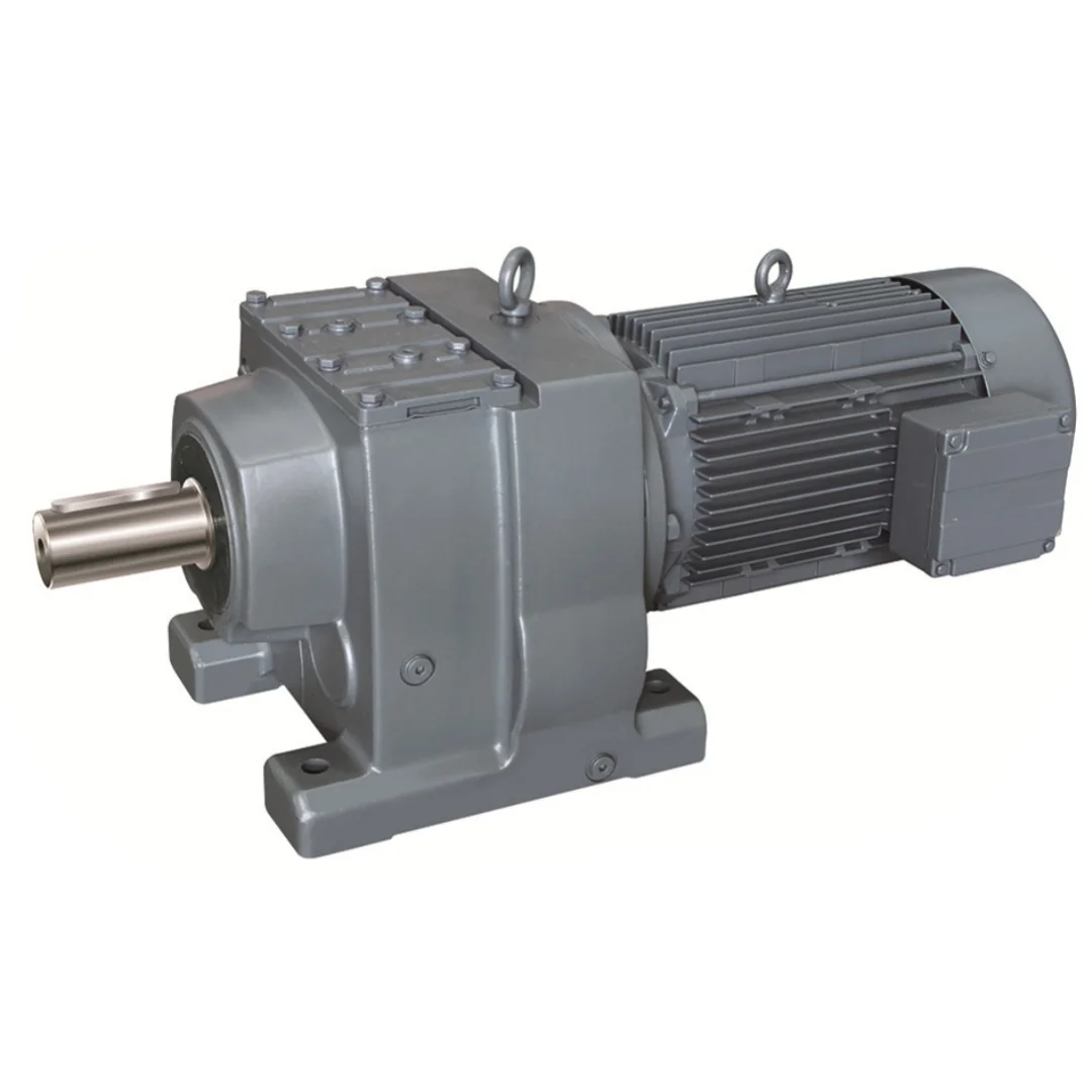

Series R37 R87 R107 Helical Gearbox Gear Motor Bevel Gear Speed Reducer Box Agriculture AC