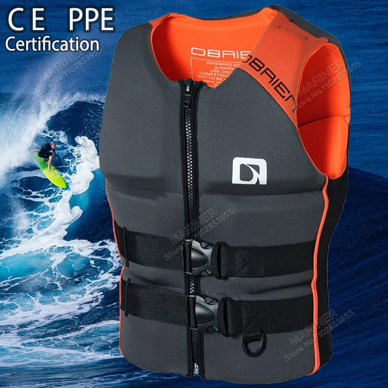 Excellent Quality Neoprene Life Vest for Adult Jet Ski Kayak KiteSurfLife Jacket  Raft Drift Boat Wakeboard Fishing Life Jackets