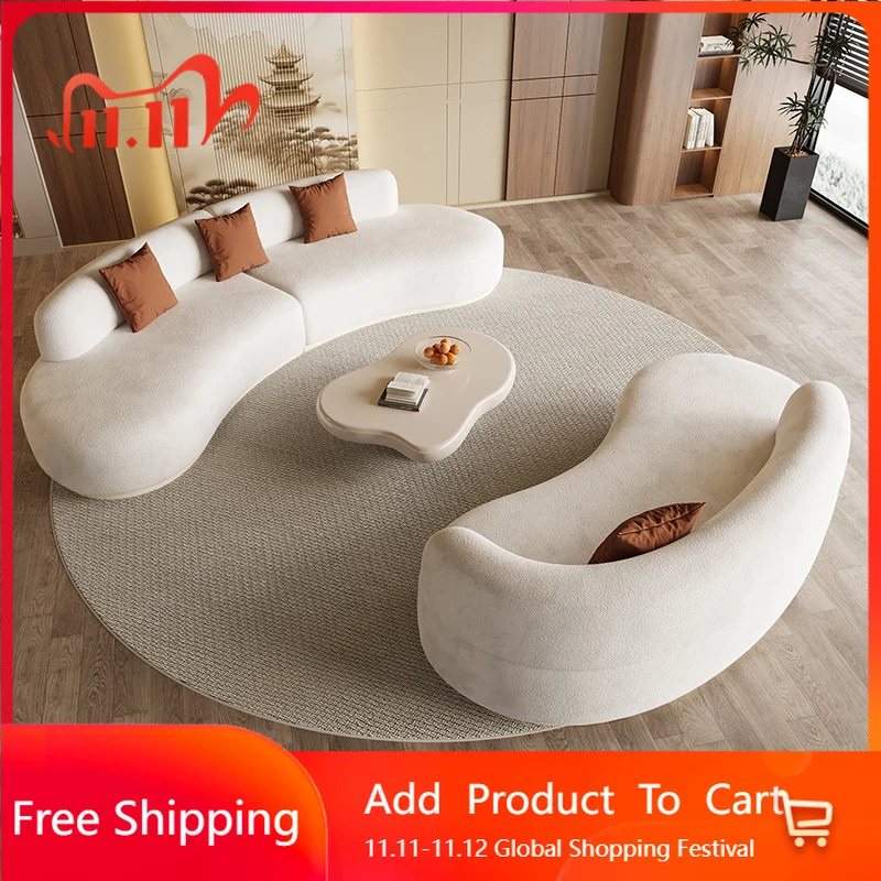 

Cream Wind Aesthetics Sofas Lounge Luxury Gaming Lazy Nordic Modern Sofas Romantic Comfortable Adult Divano Balcony Furniture