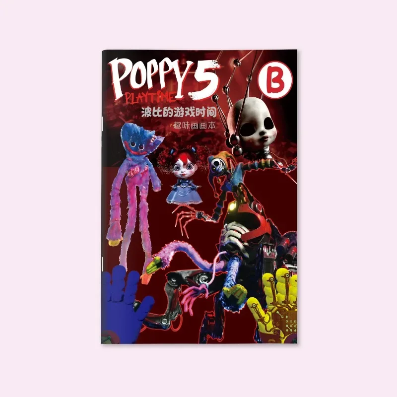 Cute Game Poppy Playtimes Series Drawing Book Cartoon Character Creativity Children Drawing Coloring Book Stationery view 6