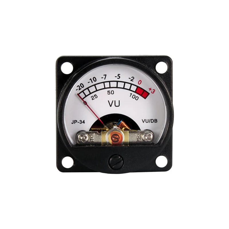 34mm Vu Level Audio Meter LED Warm Backlight With Driver Board Connect The Power Amplifier Output Used For Car CD Modification