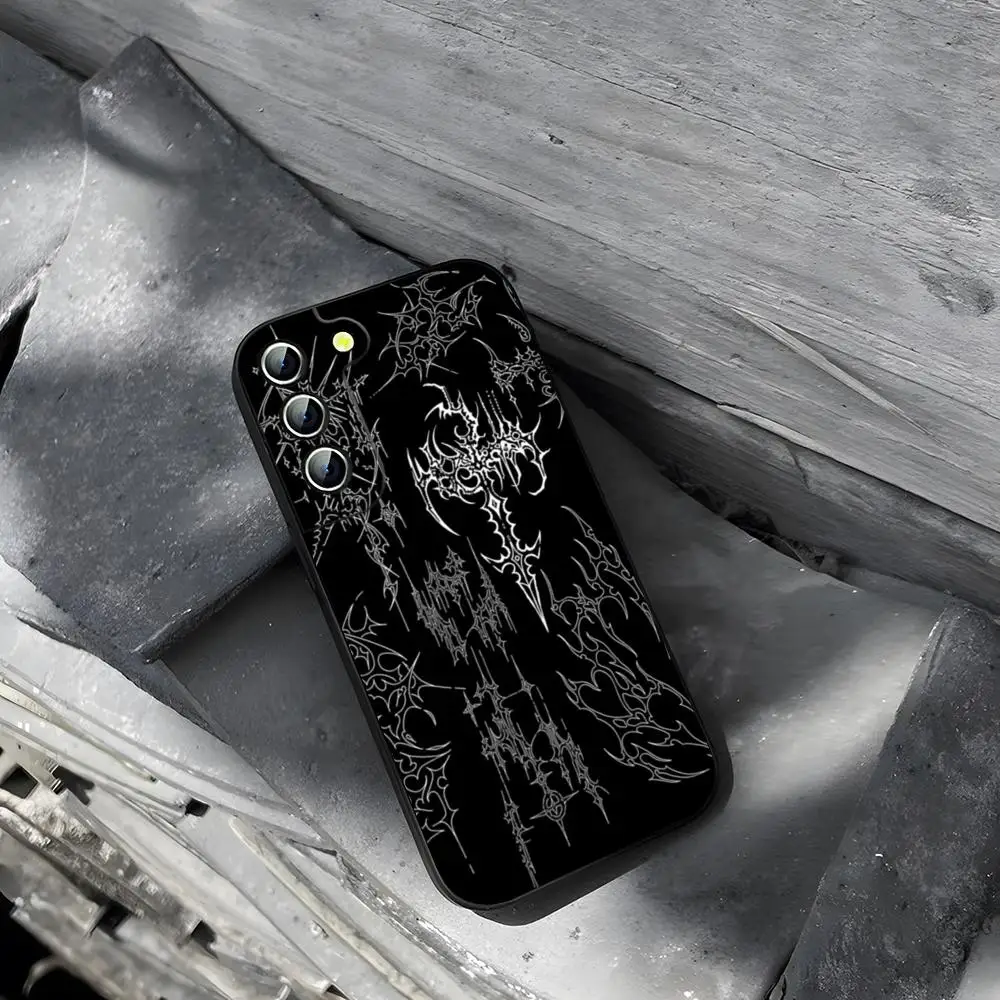 Cyber Sigil Cross Phone Case for Samsung Galaxy S23 S24 S21 S22 S25 Ultra Fe Plus A34 A54 A24 A52 A53 M54 Cover