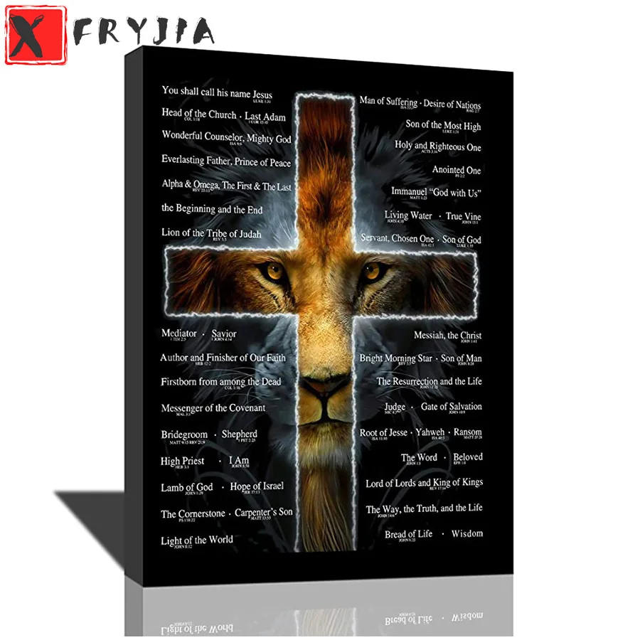 DIY Diamond Painting christian lion bible verse inspirational text Diamond Mosaic Full Drill Square Cross Stitch Handmade Hobby